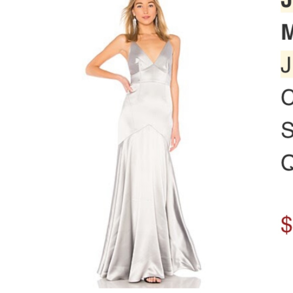 Jill by jill Stuart cut out gown in mercury